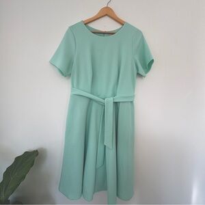 Like new Hutch aqua textured fit and flare dress XL